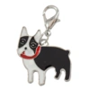Charms m. hunderacer - Sort/hvid bulldog