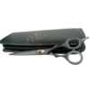 Ollipet Black panther sort etui med groomingsaks foran