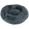 FLUFFY Donut hundeseng m. lynlås m. aftageligt betræk- Koksgrå