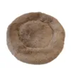 FLUFFY Donut hundeseng m. lynlåsHundekurv m. aftageligt betræk| Brun