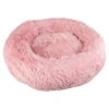 FLUFFY Donut hundeseng m. lynlås m. lynlås. Hundekurv m. aftageligt betræk