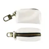 Ollipet leather poop bag | White