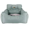 Comfort deluxe autokurv i mint grey med grå pude