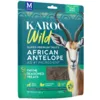 KAROO Wild - Trail Bites Timian 227g er kornfrie, super premium hundegodbidder med antilopekød som hovedingrediens. De proteinrige og fedtfattige snacks er baseret på magert kød og tilsat timian, helt uden kunstige farve- eller smagstoffer.