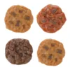 Små hundecookies med kylling, sød kartoffel og græskar i sjov form, kornfri og fedtfattige godbidder til små hunde