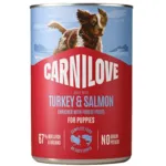 Carnilove Dog Can Paté, Salmon & Turkey, Puppy | 400g