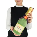 Champagneflaske i plys | OUTLET