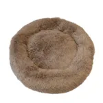 FLUFFY Donut hundeseng m. lynlåsHundekurv m. aftageligt betræk| Brun