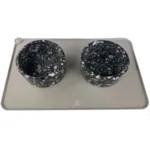 Pakketilbud | Ollipet Terrazzo skåle m. spiseunderlag | Sort