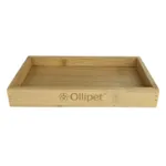 Ollipet firkantet Mini bambusholder | dobbelt OUTLET