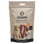 Ozami twist stick m. kylling og fisk | 100g