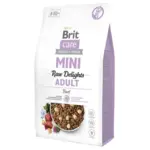 Brit Care Mini Raw Delights Adult, Beef | Tørfoder 2kg