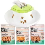 Pakketilbud | Foderdispenser + 3 poser godbidder