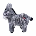 KONG Low Stuff Stripes æsel – hyggelig bamse med charmerende udtryk